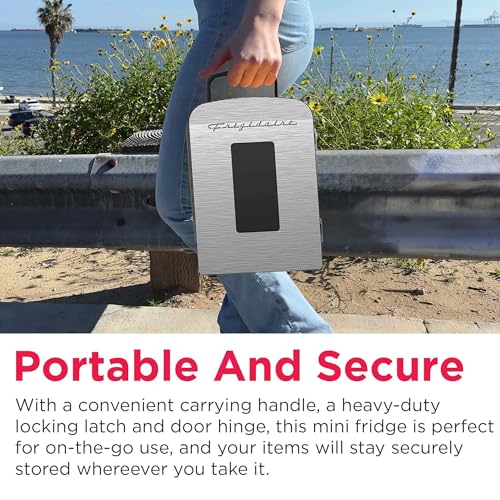 Frigidaire Portable 9-Can Mini Cooler Fridge, 5L, Brushed Stainless Rugged, Window, EFMIS189-SS の商品画像 6