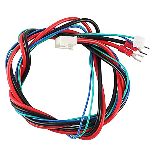 Lysee 3D Printer Parts & Accessories - Replace Anet A6/A8 Hotbed Bed Line/Cable Upgraded MK2A /MK2B/MK3 for Mendel I3 Anet A8 3D Printer Heated Bed Cable - (Color: Black)