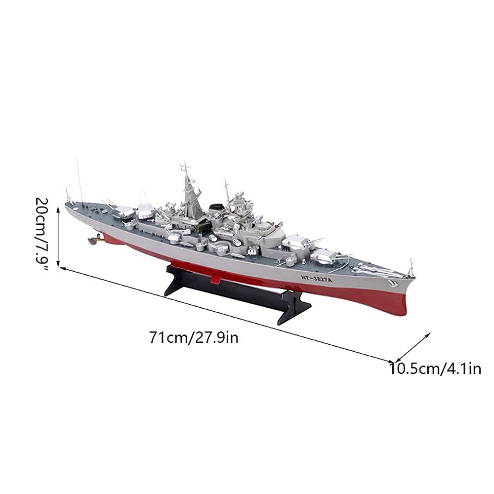 1：360 Torpedo Boat Ship Remote Control Aircraft Carrier 2.4G Electric RC Ship Large Military Battleship Destroyer Model for Pools and Lakes