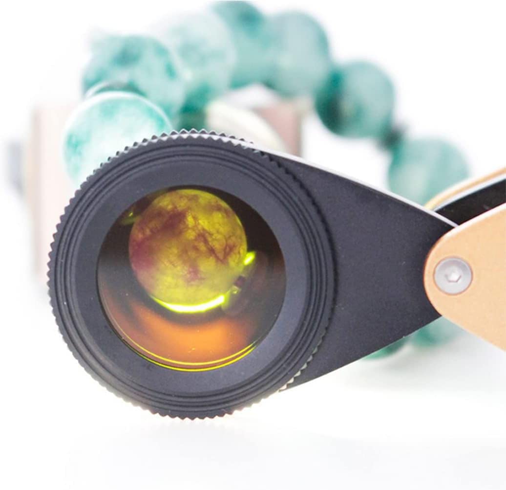 Vergrößerungsglas, 30-fache Mini-Lupe, Faltbare Taschenlupe mit LED und UV-Licht, beleuchtete Juwelierlupe, Lupe zum Löten, Inspektion, Münzen, Schmuck, Explorationsbrillen Safehappy