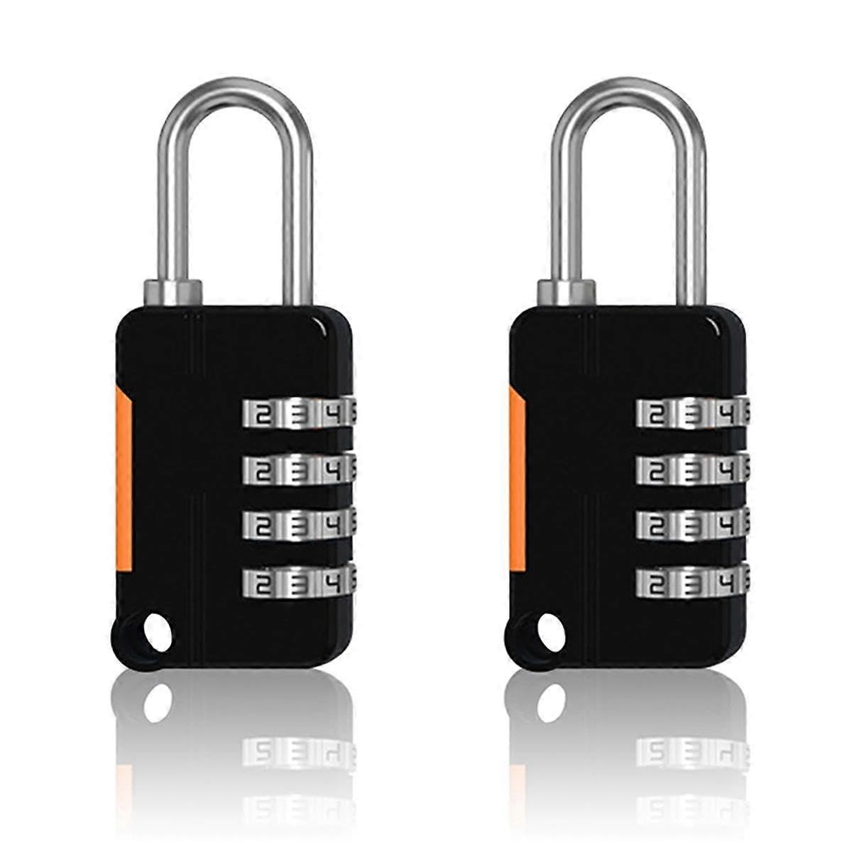 Joyhappst Image Color 2Pcs 4 Digit Number Combination Pad Lock Padlock Outdoor Waterproof Lock Suitcase Luggage Security