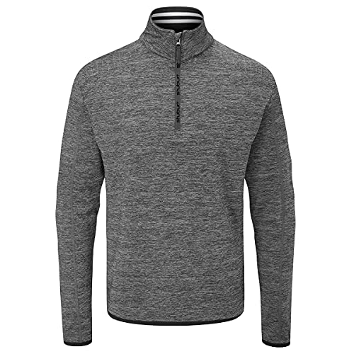 Stuburt Avalanche Mid Layer capa media de golf para hombre en color negro
