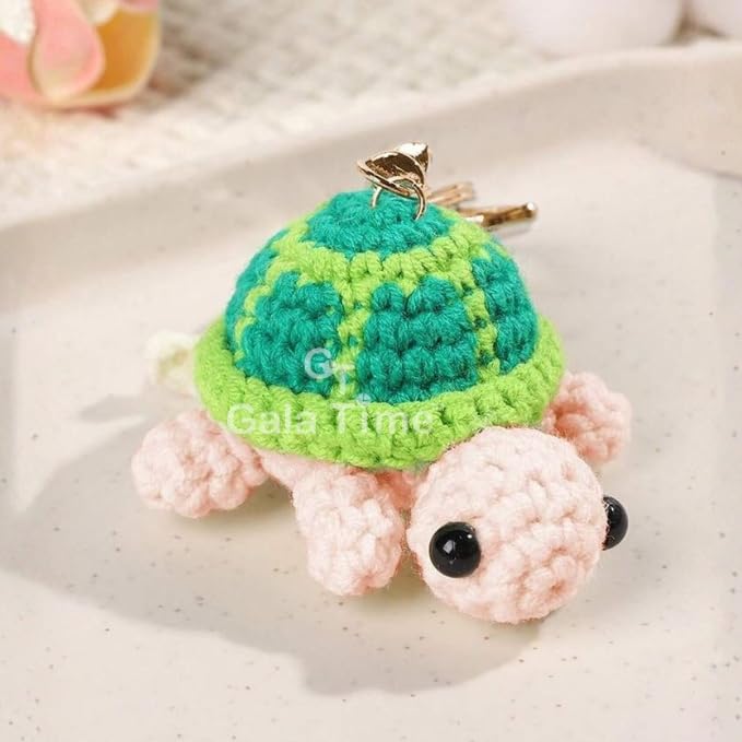 Image of Handmade Crochet Flower Keychain for Bags Keys Purse Backpack Cute Aesthetic Yarn Keyring Bag Charm Handmade Soft Thread Flower Keychain for Girls Women Kids Gifting and Daily Use