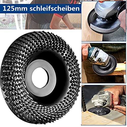 Muela Amoladora 125mm Discos Madera Amoladora Discos para Amoladoras Angulares de Carburo de Tungsteno,molienda tallado (125mm x 22 mm o 16mm) - imagen 3