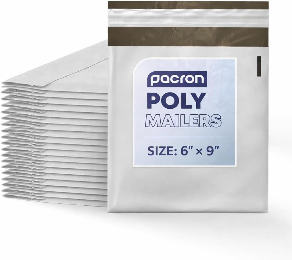 1000 Pack Poly Mailers for Clothing and Small Business – 6x9 Shipping Bags with Self-Sealing Adhesive – Waterproof, Tear-Resistant Packaging Envelopes for Mailing