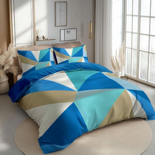 Ensemble de literie adolescents triangle géométrique pour chambre moderne - 3