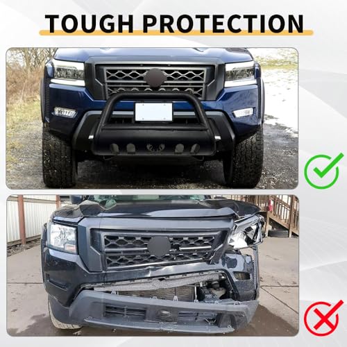 Image of MAXDOM Bull Bar Fits For Nissan Frontier Pickup Truck Black (22-24 Models, Black)
