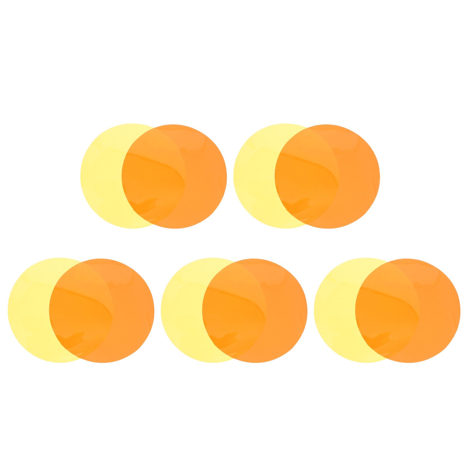 Toyvian Filtros de Luz Cálida Pet 10 Pegatinas Autoadhesivas para Iluminación de Habitaciones y Estudios Instalación Rápida y Compatibilidad Versátil
