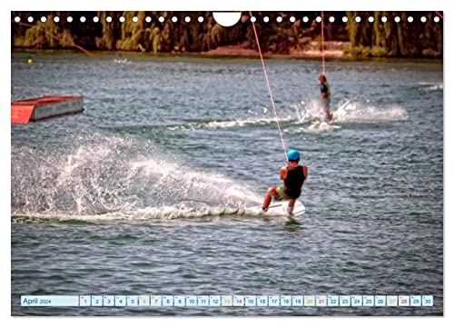 Foto von Wakeboarden (Wandkalender 2024 DIN A4 quer), CALVENDO Monatskalender: Wakeboarden, ultimativer Funsport mit vielen begeisterten Anhängern. (CALVENDO Sport)