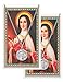 CatholicStore St. Therese of Lisieux Pewter Medal with Laminated Holy Card, 18
