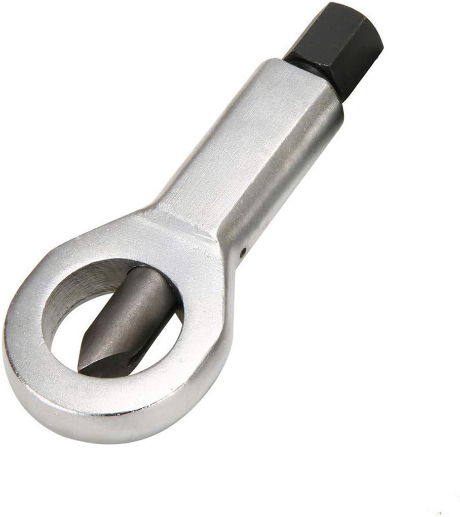 Metal Nut Splitter Cracker, Manual Pressure Nut Cracker, Broken Damaged Screw Nut Removal Splitting Tools, Silver, Set of 4, 9-12mm 12-16mm 16-22mm 22-27mm