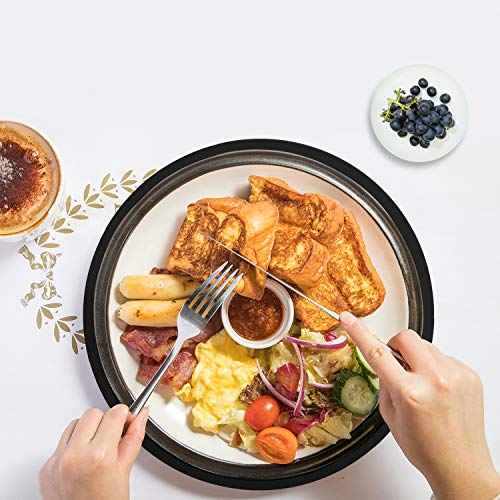 12" Inch Silicone Microwave Multi-Mat, Non-Stick Heat Resistant Oven Mat Microwave Trivet Mat - 2 Pack (Black) #TOP5