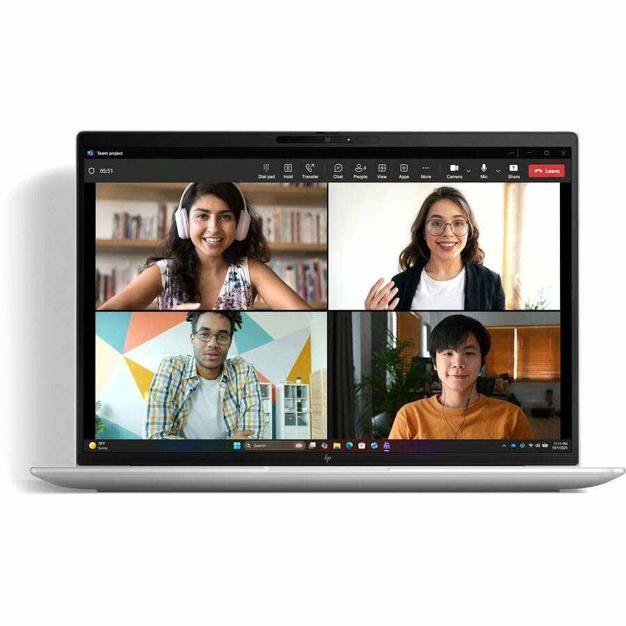 Image of HP EliteBook 6 G2a 16 inch Copilot+ PC Notebook - WUXGA - AMD Ryzen AI 5 PRO Ryzen AI PRO 400 435-16 GB - 256 GB SSD - English Keyboard - Pike Silver Aluminum - AMD Chip - 1920 x 1200 - Windows 11 - - I