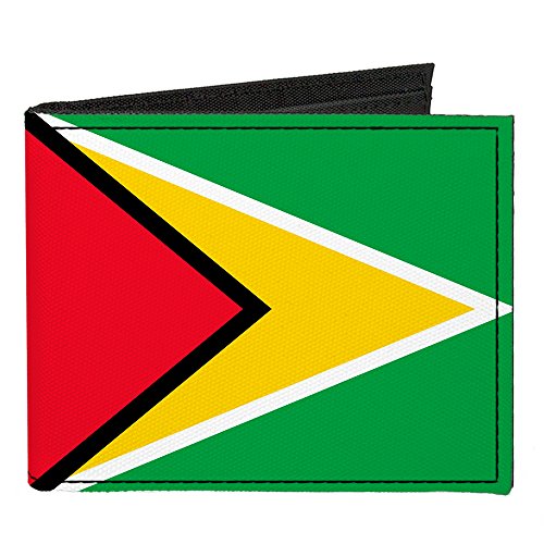 Buckle-Down Canvas Bi-fold Wallet-Guyana Flag