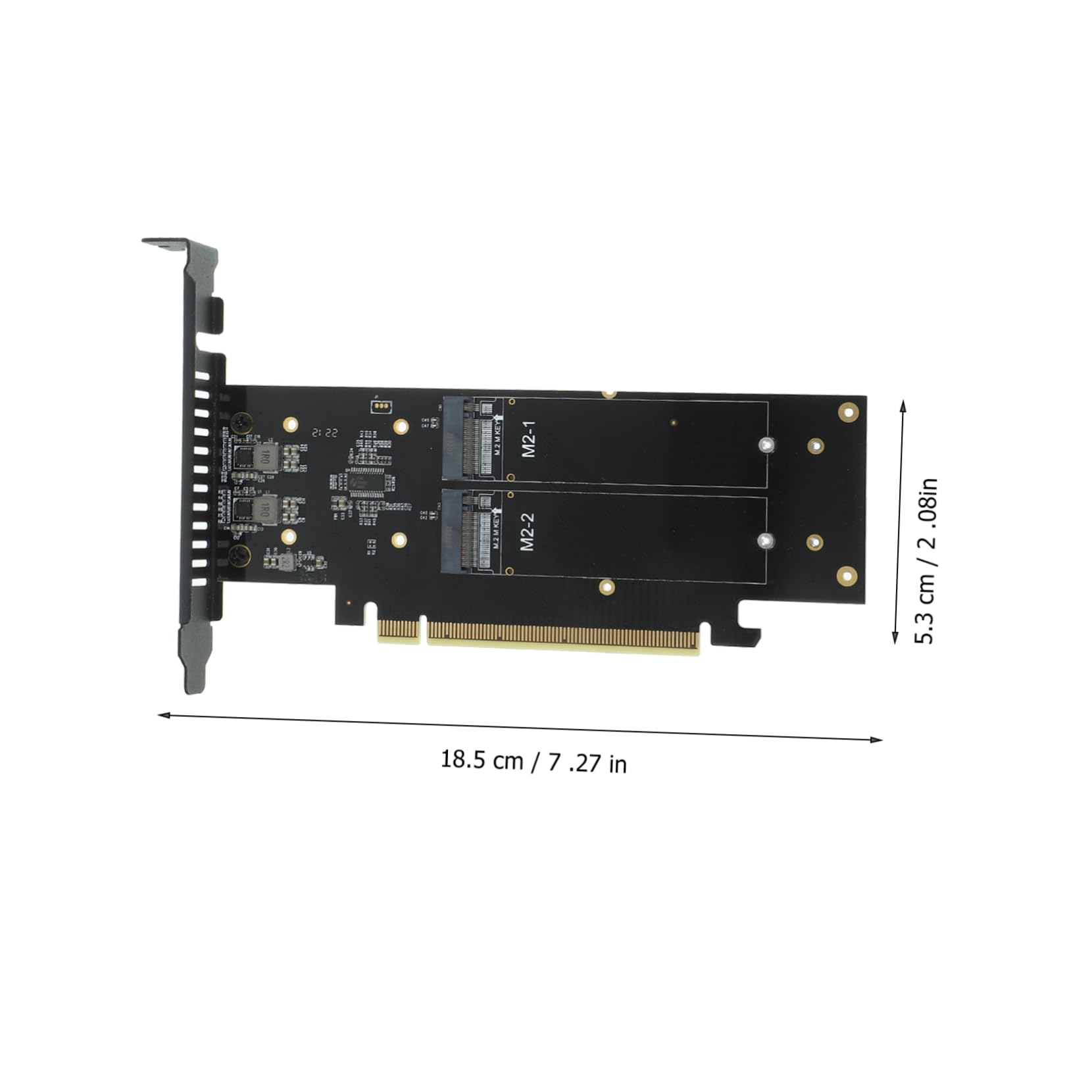 Happyyami Pci-e to .2 Ssd Adapter Pcie Expansion Board Safe for Computer Creative Design Reliable Easy Installation