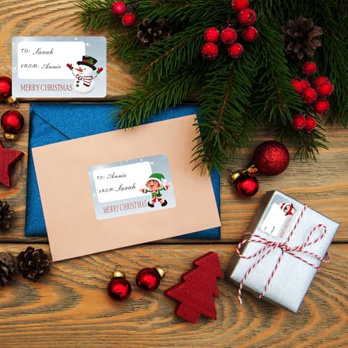90 PCS Gift Tags - Christmas Name Tags & Stickers - Self-Adhesive Christmas Stickers Labels - Image 6