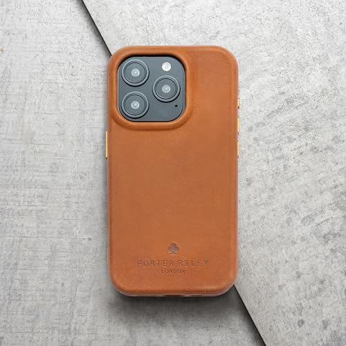 Coque en cuir iPhone 16 Pro Max Porter Riley étui premium marron