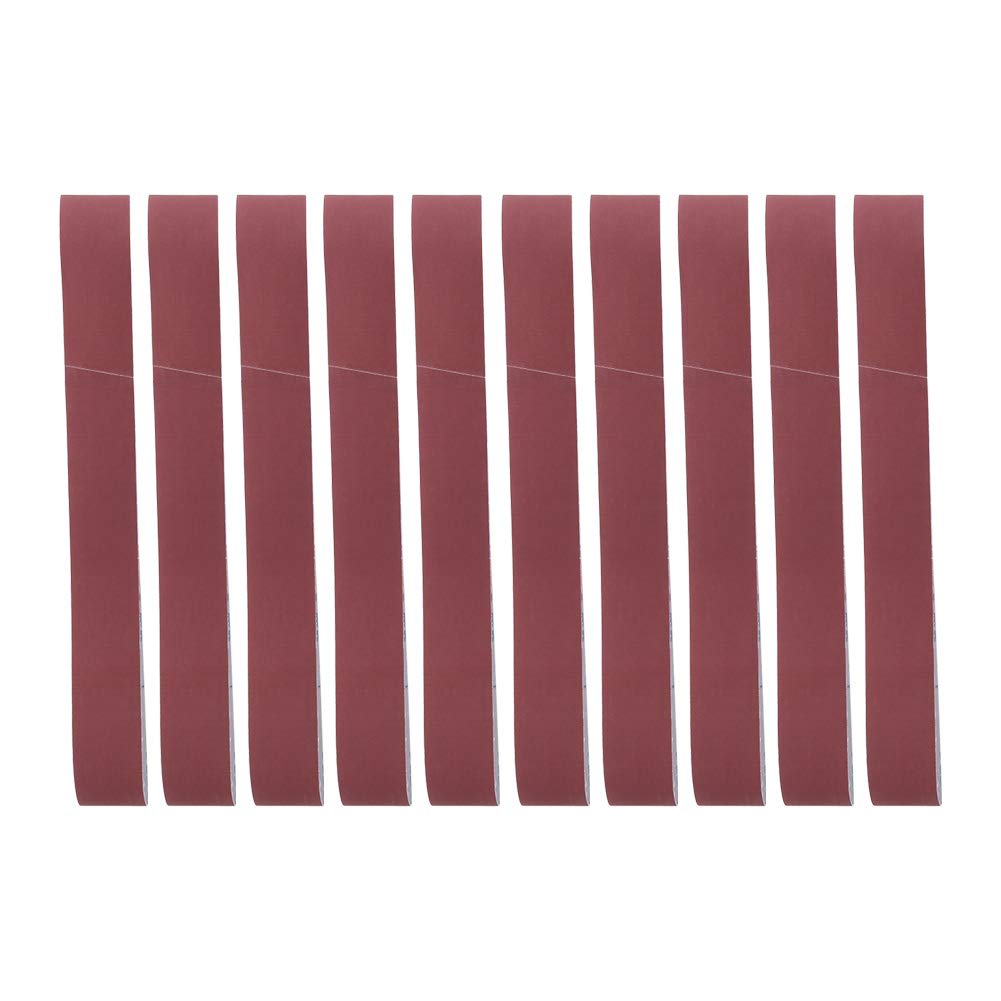 Hyuduo Default 10Pcs Alumina Sanding Belts 740X40mm For Woodworking & Furniture Sanding 60 Grit Abrasive Grinding And Polishing Bands For Belt Sander