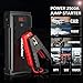 Imazing Portable Car Jump Starter - 2500A Peak 20000mAH (Up to 8L Gas or 8L Diesel Engine) 12V Auto Battery Booster Portable Power Pack with LCD Display Jumper Cables, QC 3.0 and LED Light