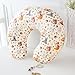 Nursing Pillow Cover for Baby Boy and Girl, Ultra Soft Comfortable Stretchy Removable Slipcover for Newborn Breastfeeding Pillows, Woodland Animals