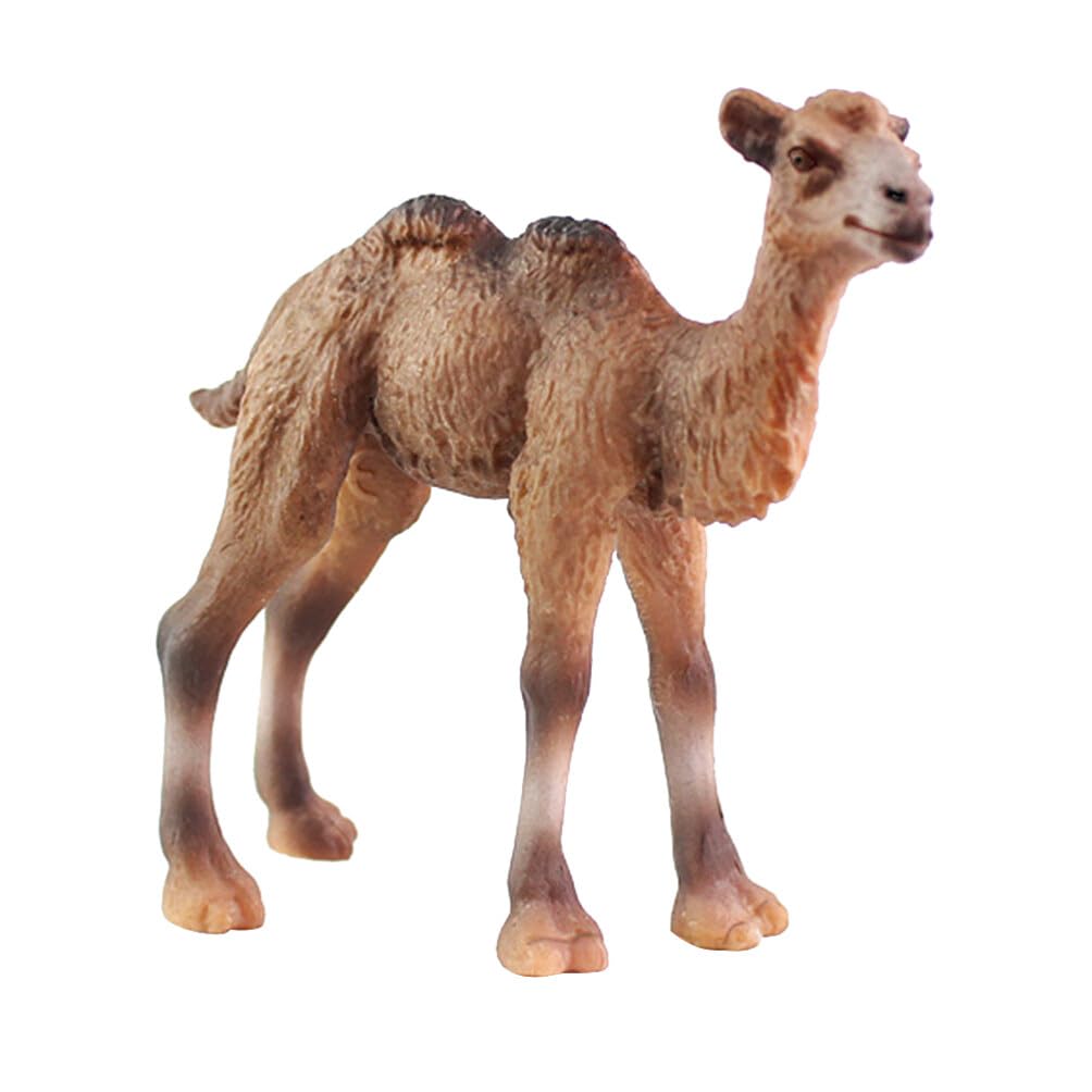 ibasenice Desk Topper Camel Figurines Set,Simulation Camel Figurine Wild Model Creative Desktop Ornaments Collection Decoration Craft Gift Desktop Desert Decor