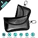 Produktbild 2X Mini Autoschlüssel Tasche Keyless Go Schutz Fob Signalblocker Faraday Funkschlüssel Anti-Strahlung Abschirmung Brieftasche Fall für Datenschutz  WiFi, GSM, LTE, NFC & RFID(EINWEG) (Mini Schwarz)