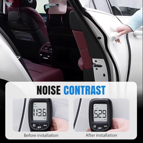 Image of Automaze Car Door Noise Reducer Rubber Silicone Pads, Car Door Latch Protectors, Set of 4 Pc, Black