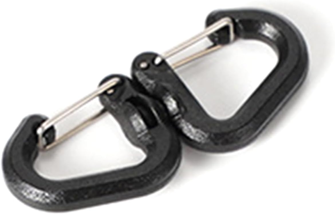 360 Rotating Double Carabiner Outdoor Swivels Clip Portable S Chain Hook Camping Double Hook Backpacks Keychains Carabin