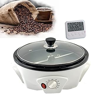 Electric Coffee Roaster Machine for Home Use, 800g Capacity Electric Coffee Bean Roaster, Multifunctional Nut Peanut Cashew Chestnuts Roasting, Non-Stick Design, 110V
