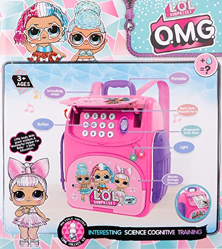 Image of zest 4 toyz ATM Piggy Bank Money Saving Bank for Real Money Cash Coin School Bag Musical Money Safe for Kids Girls Piggy Savings Bank with Finger Print Sensor (Pack of 1) Multicolor