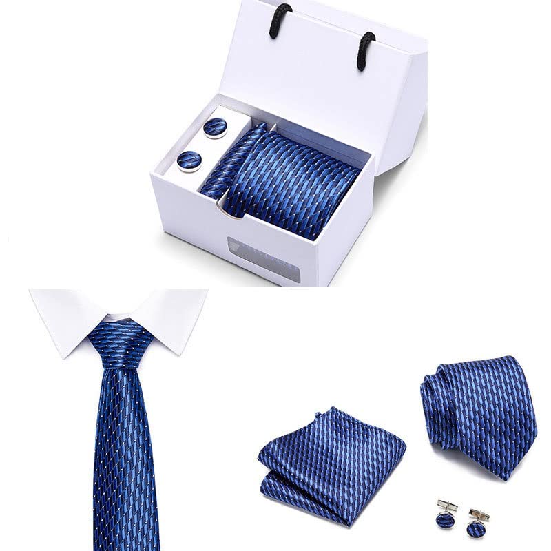 Set Corbata, Pañuelo y Gemelos para Hombre miniatura 3