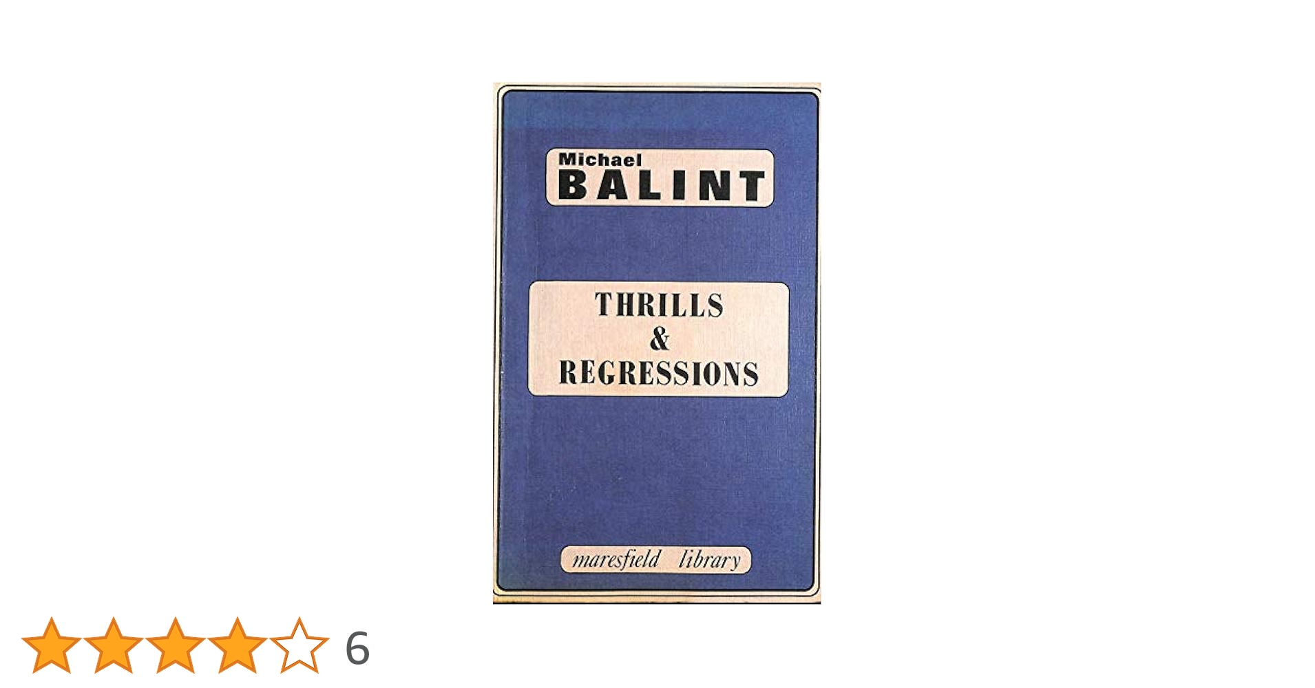 スリルと退行 / Thrills and Regressions Amazon | Thrills and Regressions (Maresfield Library