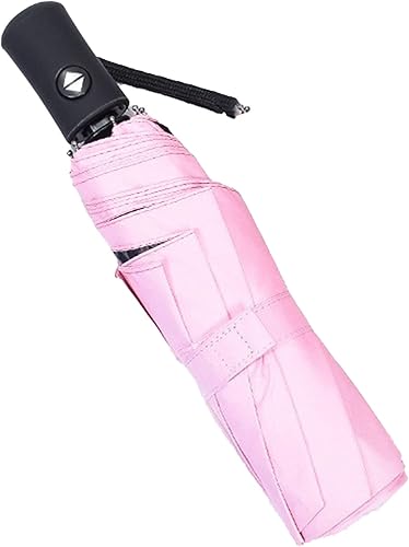 plplaaoo Paraguas automático completo resistente al viento, paraguas de viaje para lluvia, paraguas plegable portátil a prueba de rayos UV para días