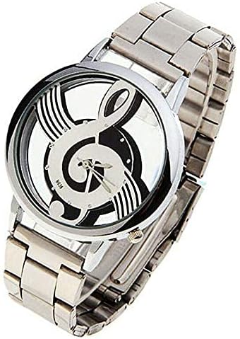 Ubersweet® Imported Watches Note Music Notation Metal Quartz Wristwatch Fashion U1T2_42935