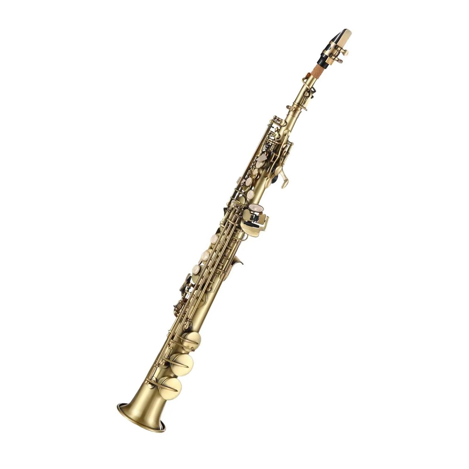 Professionale Sassofono Sassofono Tubo Dritto B Giù Sassofono Intagliato Gioco Professionale Sassofono In Ottone Set Di Strumenti A Fiato Accessori