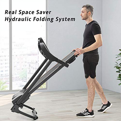 Caminadora plegable compacta con motor y altavoces miniatura 5