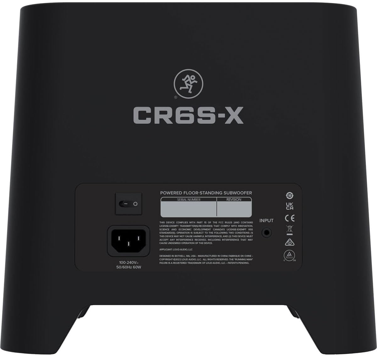 Mackie CR-X Series, Powered Floor-Standing Subwoofer (CR6S-X)