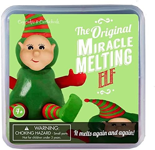 Melting Collection - Snowman/Elf/Christmas Tree/Witch/Cat/Dog/Dinosaur/Flamingo/Unicorn/Bear - Holiday Season Stocking Filler (Elf)