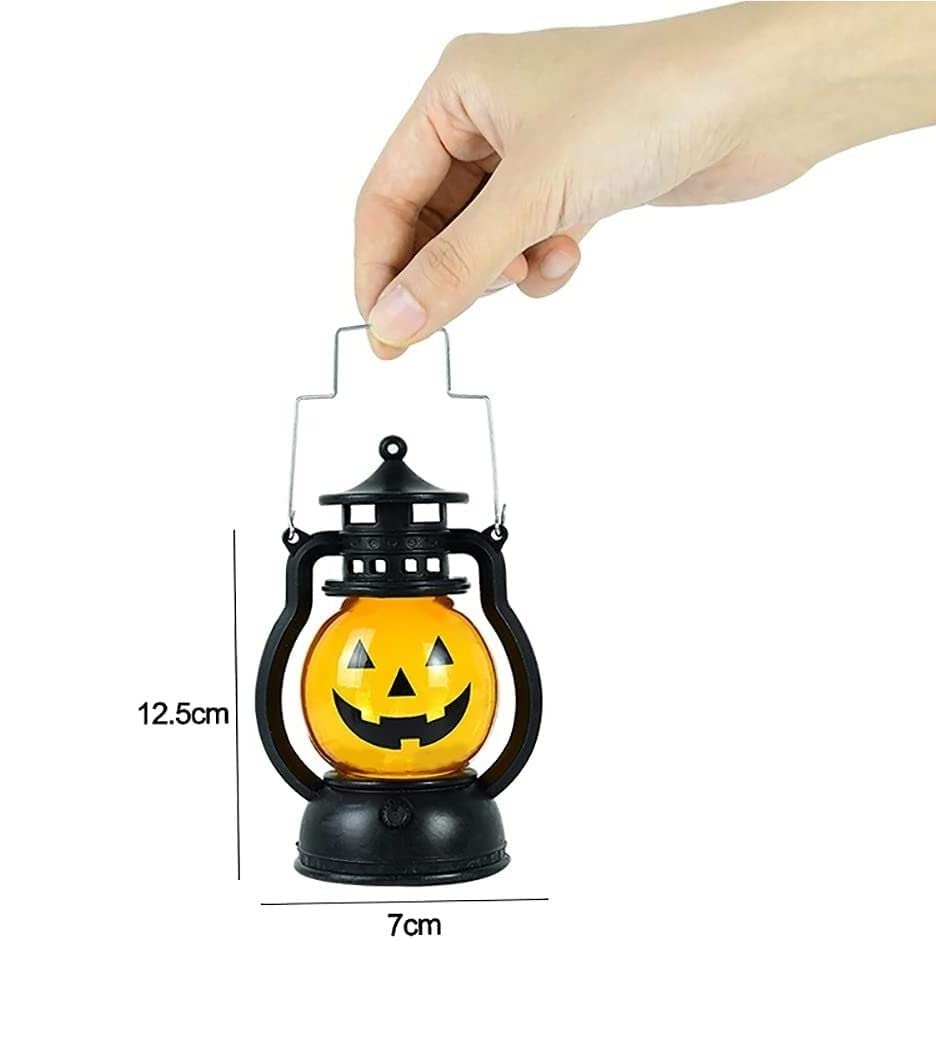 Latarnia na Halloween 3 Szt. Latarnia Dyniowa LED Na Halloween Zasilana Bateryjnie Z Dyni Przenośne Lampki Dekoracyjne Dekoracja na Halloween