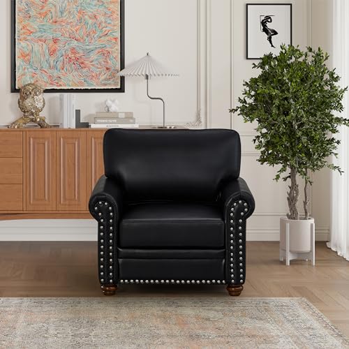 Sillón Contemporáneo Piel Sintética Negro miniatura 3