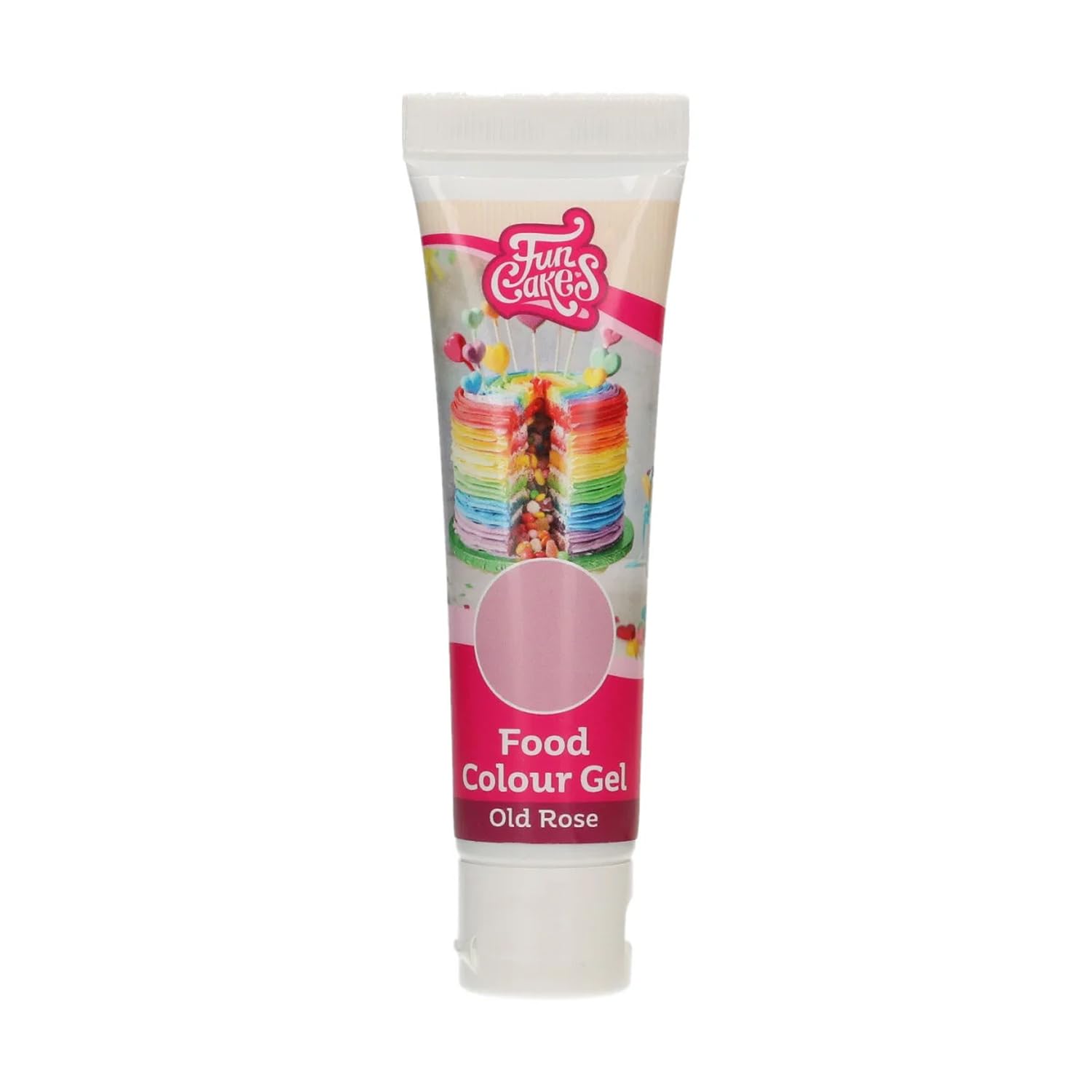 FunCakes Food Colour Gel Old Rose Colorante alimenticio concentrado para masa crema fondant 30 g