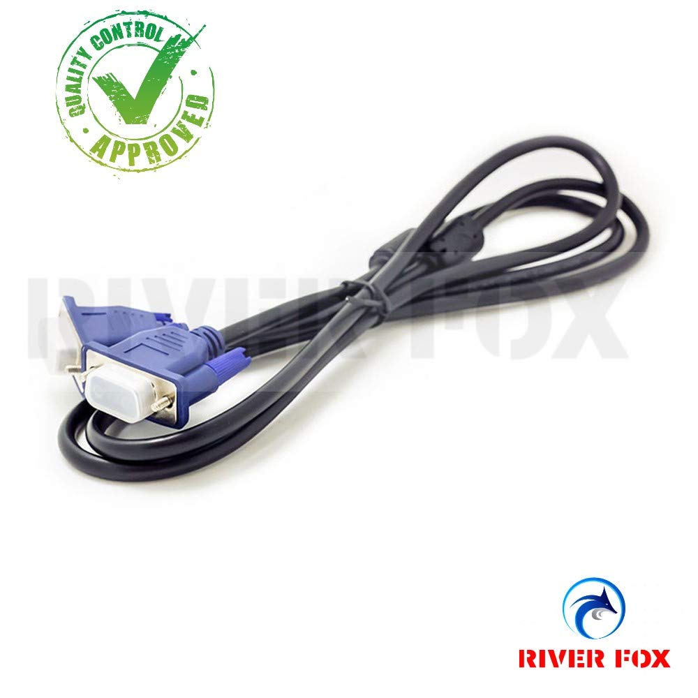 River Fox 15 Pin Male to Male 1.5 Meter VGA Cable for Computer Monitors, Televisions,Desktop, Laptop, Projector (1.5 Meter) (B07NLFB2BL) Amazon Price History, Amazon Price Tracker
