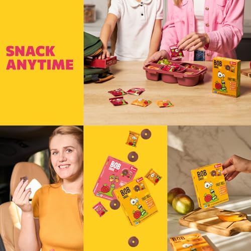 Bob Snail Exotic Mix Fruit Roll Ups – Healthy Sweets, Real Dried Fruits Snacks, No Added Sugar, Vegan, Nut Free, Candy for Adults and Kids – Flavour 50 pcs, 500g (Mango & Strawberry) - Image 6