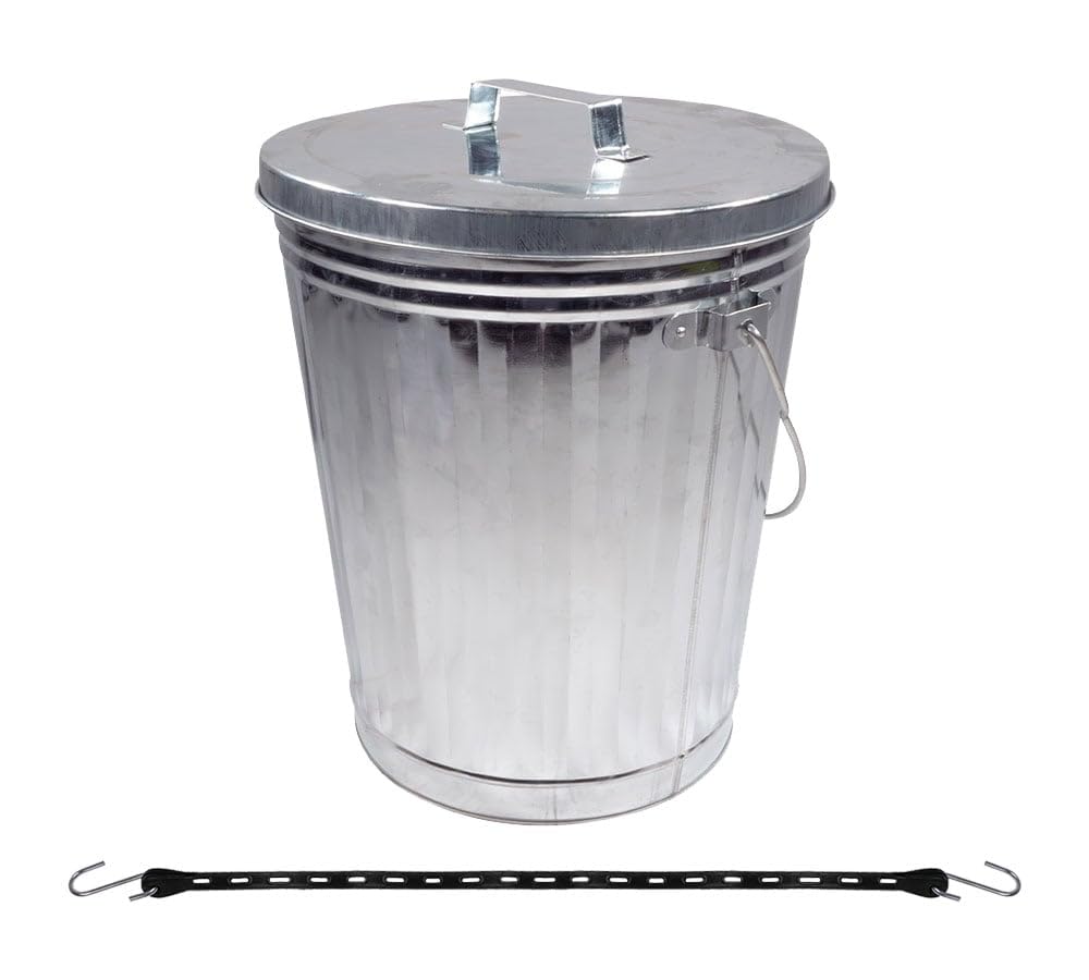 Mytee Products galvanized trash can with lid