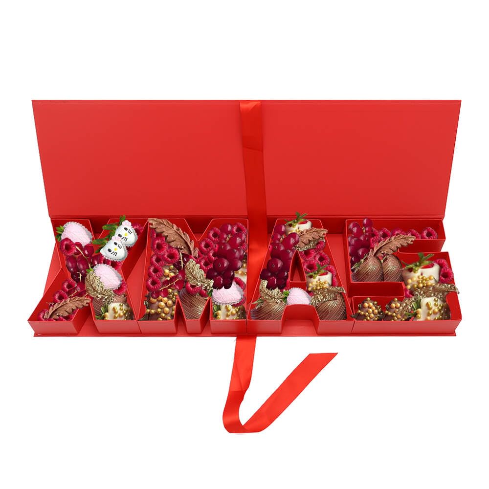 Amazon.com: WENPACK XMAS Cardboard Letter Shape Box Fillable