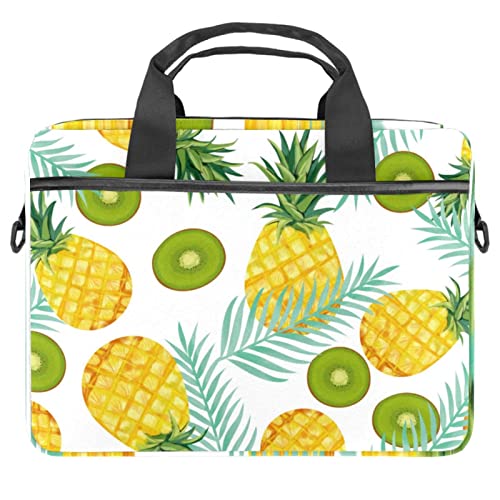 Sac bandoulière ordinateur 14 pouces anti-rayures imprimé fruits tropicaux