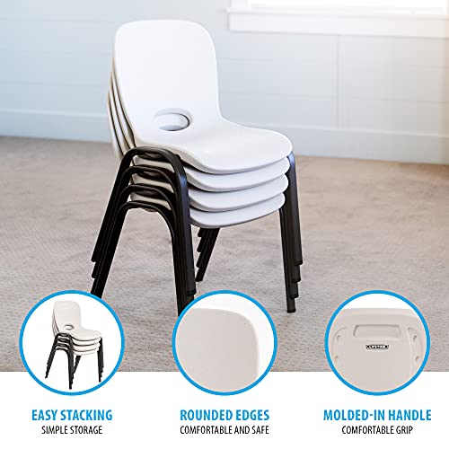 Image of LIFETIME 80385 Kids Stacking Chair, Almond