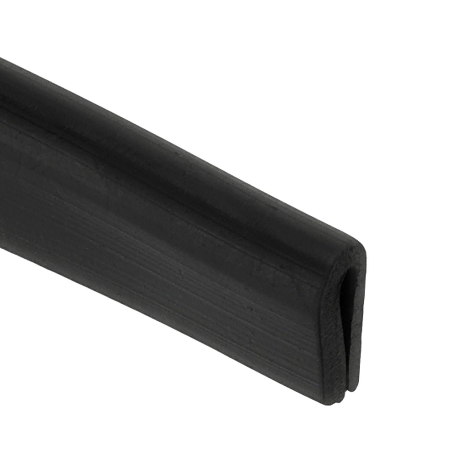 PATIKIL 2mm 4M Rubber Edge Trim, Flexible U Channel Edge Guard Protector for Keen Edge Sheet Metal Car Doors Hatches Table Corners, Black