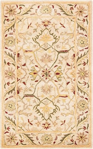 Image of 12x15 Ft Hand-Tufted Wool Area Rug - Oversized Carpet for Living Room, Hall, Office, Drawing Room - Soft & Durable Traditional Floor Rug (Multicolor)