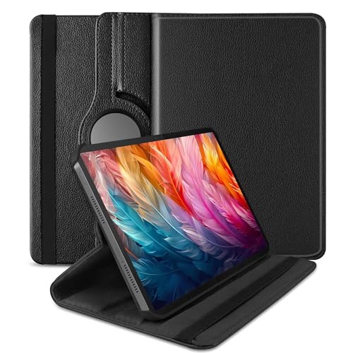 Image of TGK 360 Rotatable Smart Flip Cover for Lenovo Idea Tab Pro 12.7 Inch 2025 TB-373FU TB-375FC Tablet Case (Black)